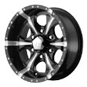 Helo Maxx Wheels Glossy Black/Milled [HE791 Wheels]